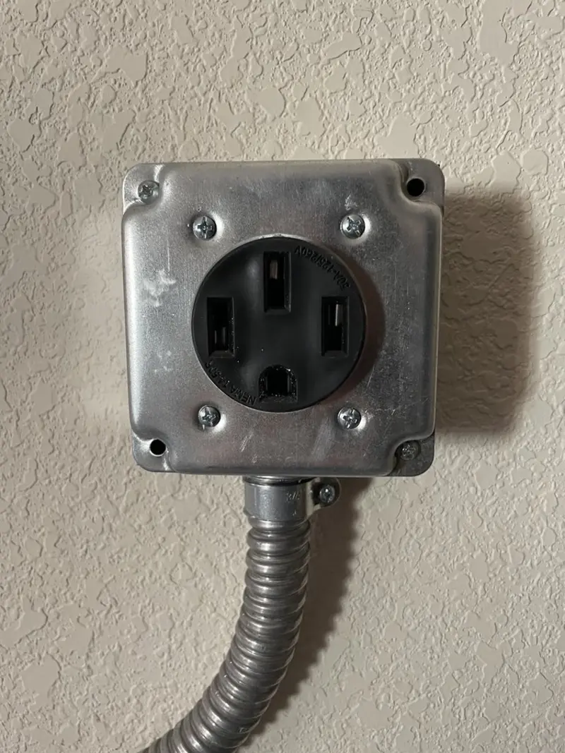 NEMA 14-50 outlet installed for Smart Home Electrical in Clarksville
